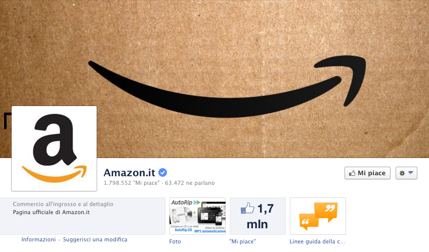Amazon su Facebook