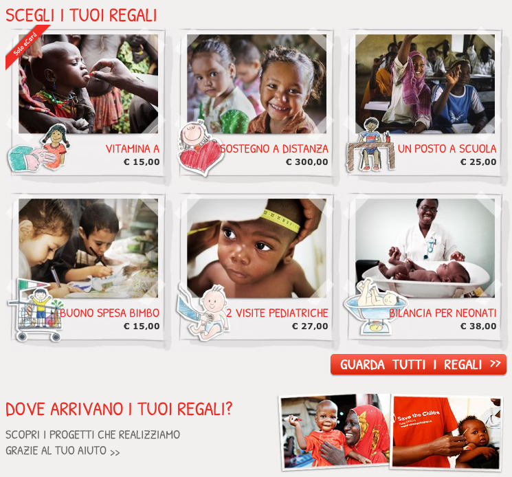 l'ecommerce di save the children