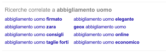 seo ecommerce-google suggerimenti