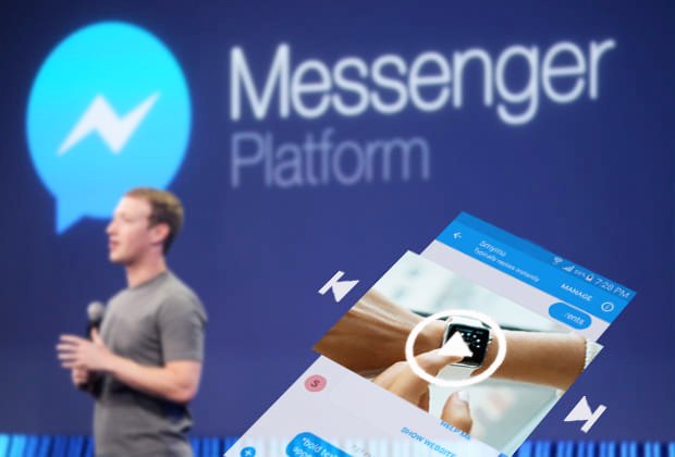 arriva pubblicità messanger facebook video