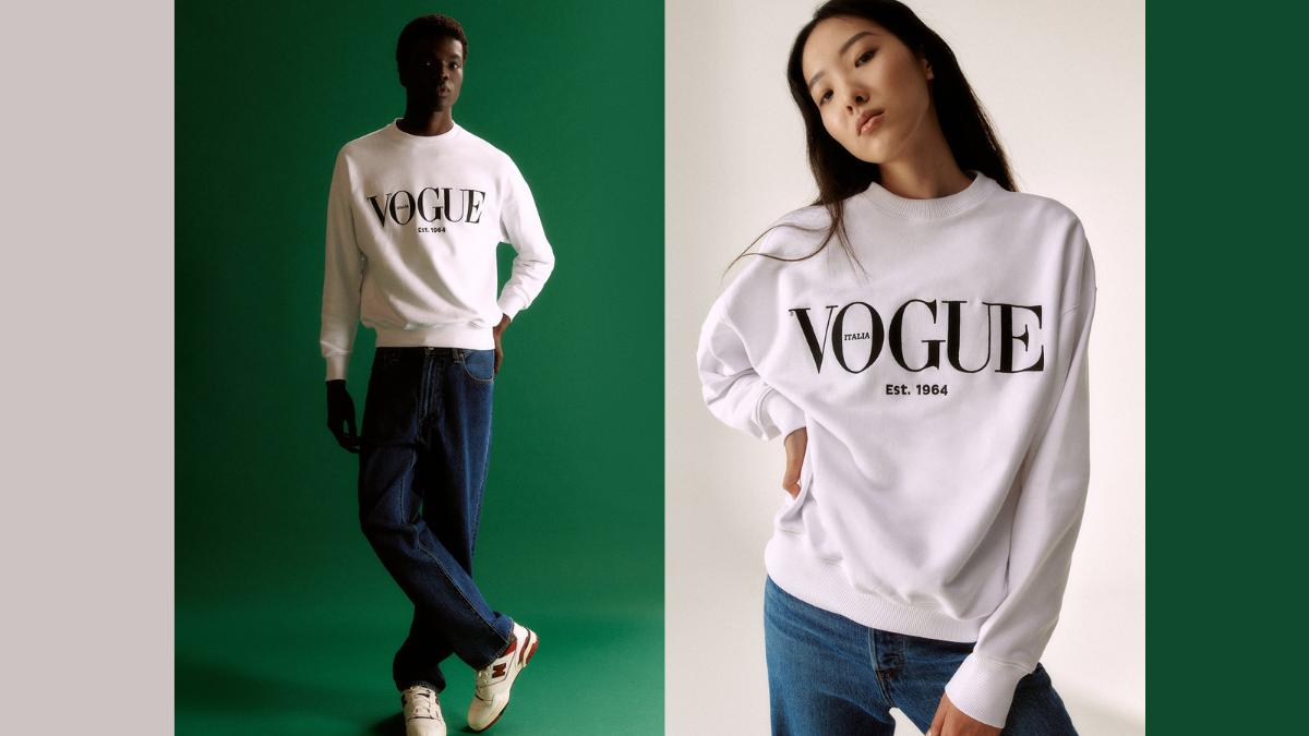 la prima volta nella sua storia Vogue Italia lancia una collezione di abbigliamento in vendita in esclusiva sul nuovo e-shop di vogue.it