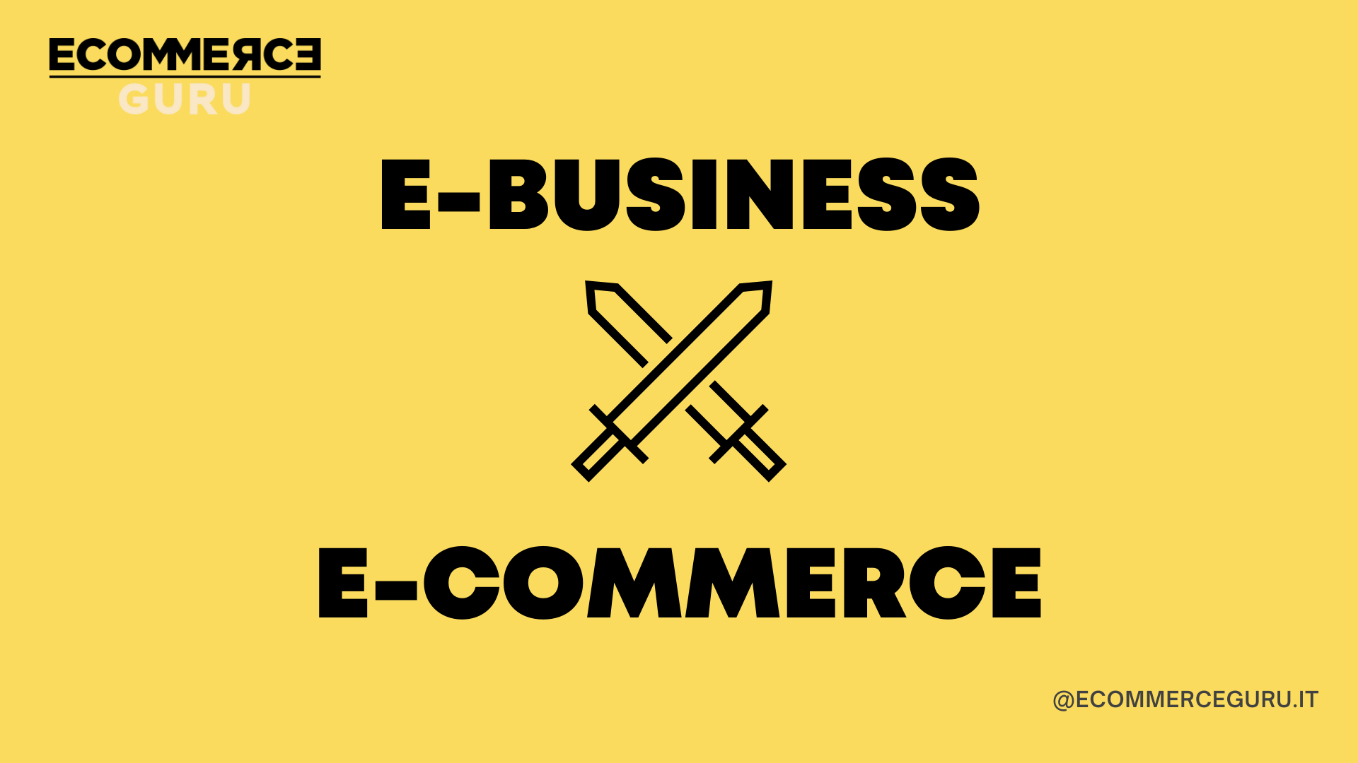 e business e commerce differenza