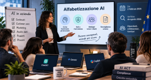 Alfabetizzazione AI: l’obbligo di formazione su AI che in pochi conoscono Alfabetizzazione AI: l'obbligo che in pochi conoscono
