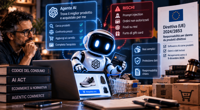 articolo-responsabilita-agente-ai-acquisto-errato-resi-2026 Chi paga se l'agente AI sbaglia un acquisto online